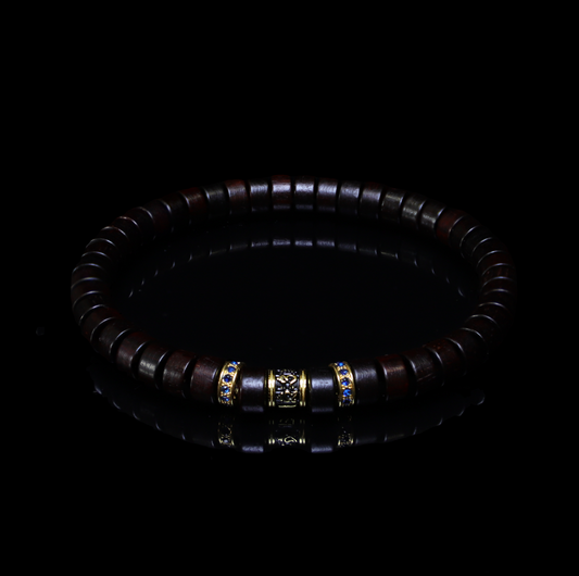 Pterocarpus santalinus spacer bracelet II(7mm)