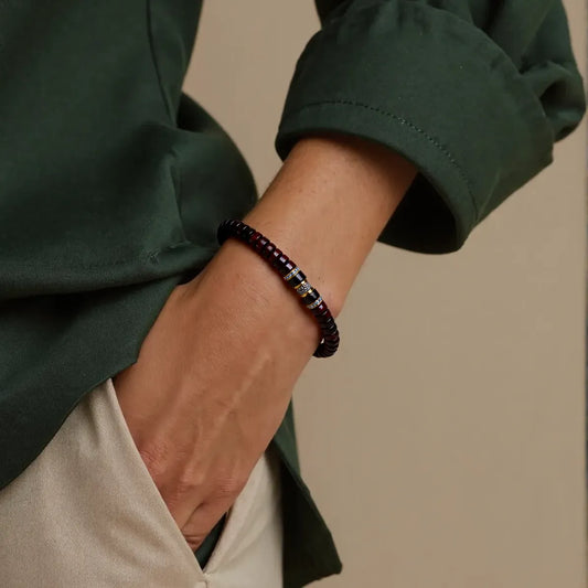 Pterocarpus santalinus spacer bracelet II(7mm)