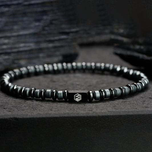Black Hematite Bracelet — 4mm