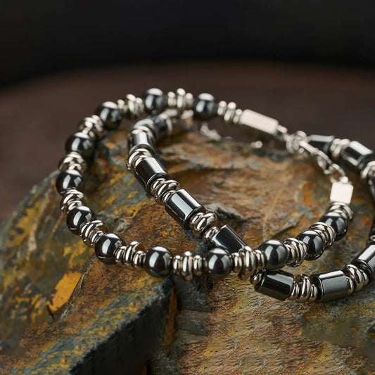 Hematite Guardian Couples Bracelet — 6mm