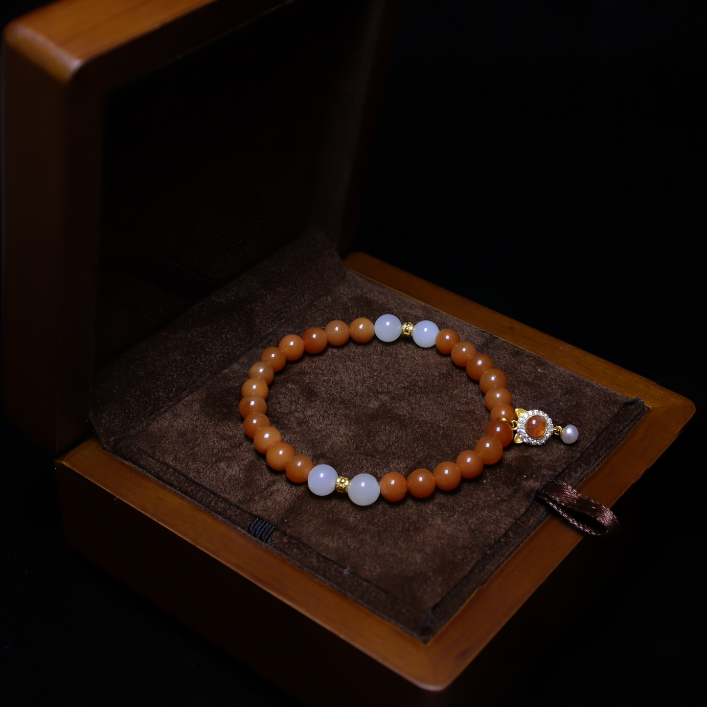 Quartz jade bracelet II(6mm)