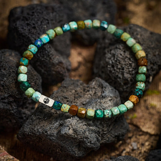 Natural Turquoise Bead Bracelet — 4mm