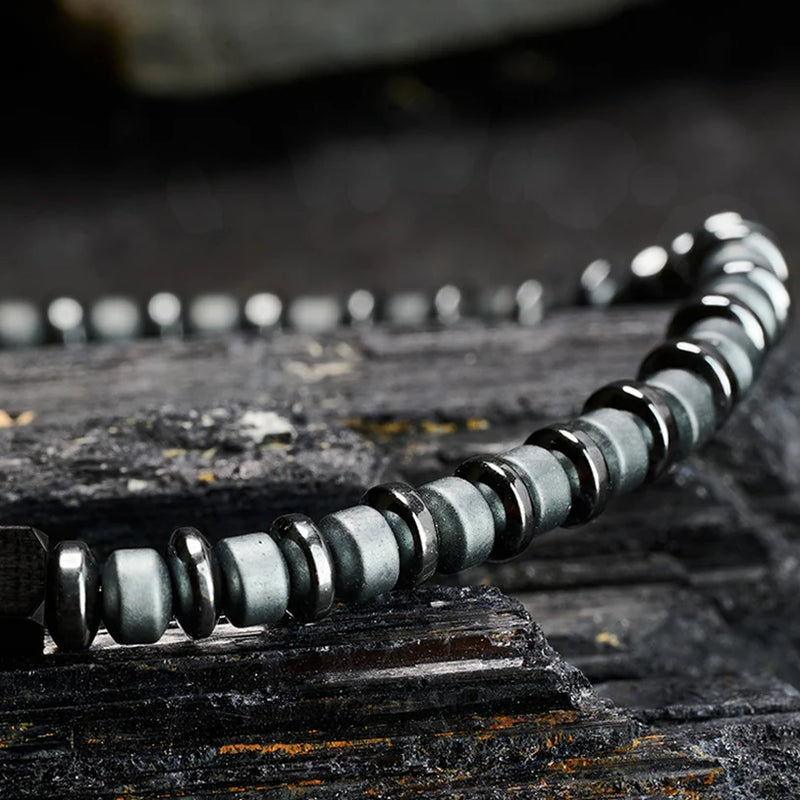 Black Hematite Bracelet — 4mm