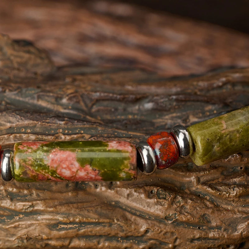 Epidote Minimalist Bracelet — 4mm