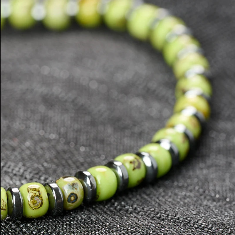 Natural Miyuki Seed Bead Bracelet V — 4mm