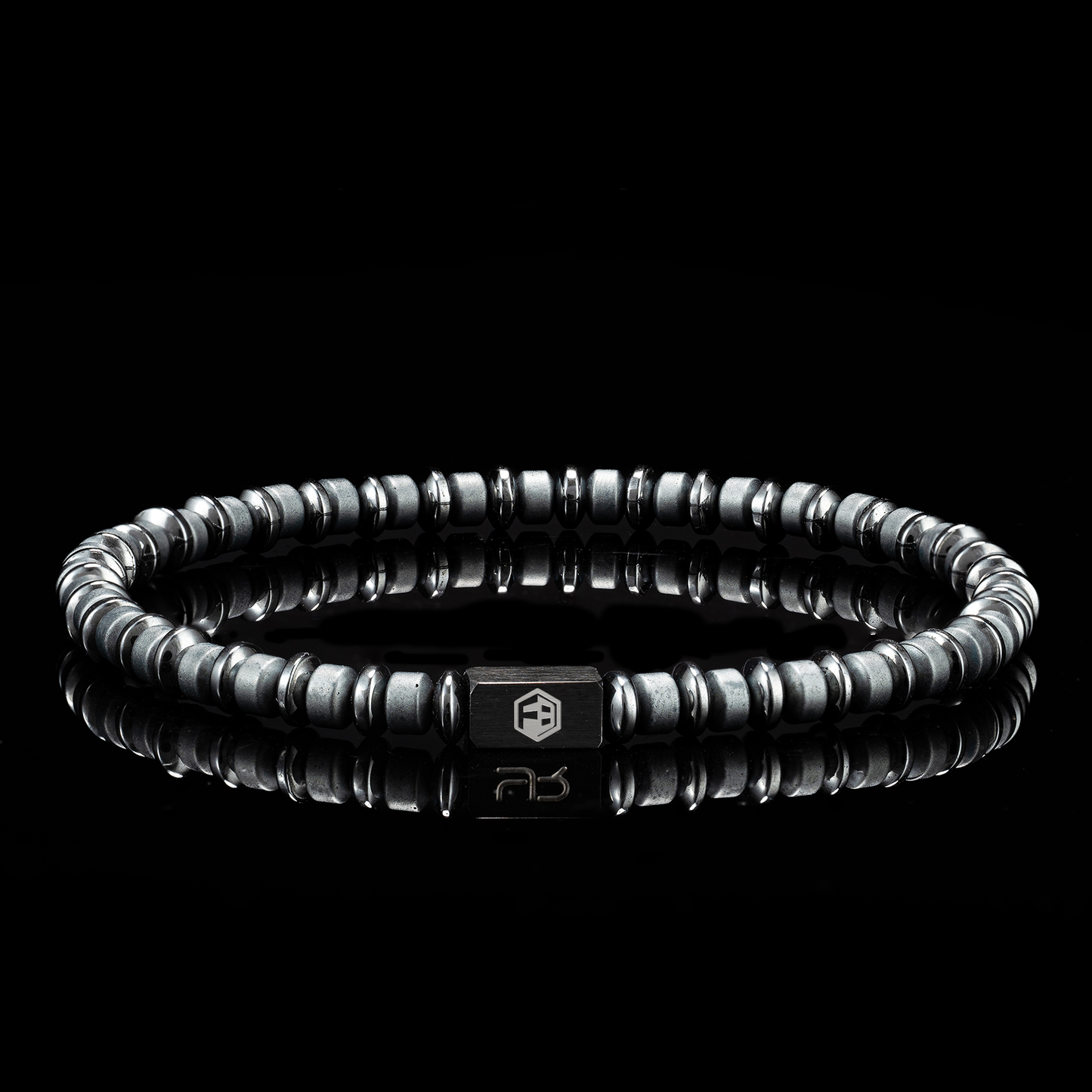 Black Hematite Bracelet — 4mm