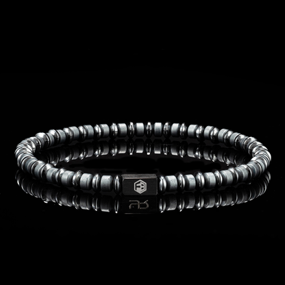 Black Hematite Bracelet — 4mm