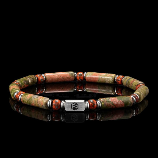 Epidote Minimalist Bracelet — 4mm