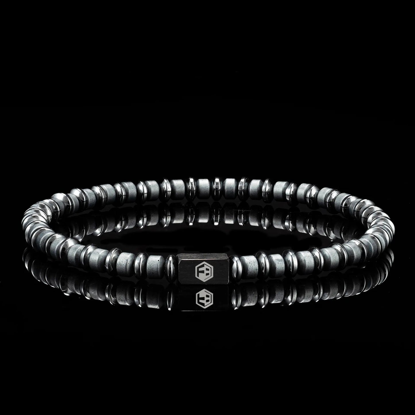 Black Hematite Bracelet — 4mm