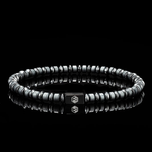 Black Hematite Bracelet — 4mm