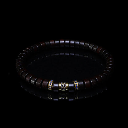 Pterocarpus santalinus spacer bracelet II(7mm)