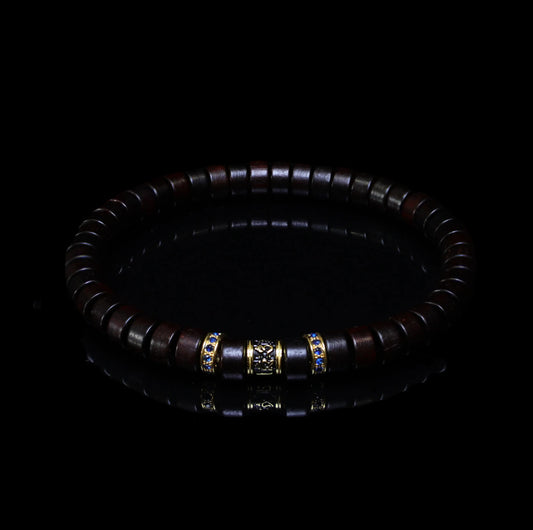 Pterocarpus santalinus spacer bracelet II(7mm)
