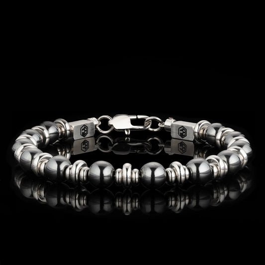 Hematite Guardian Couples Bracelet — 6mm