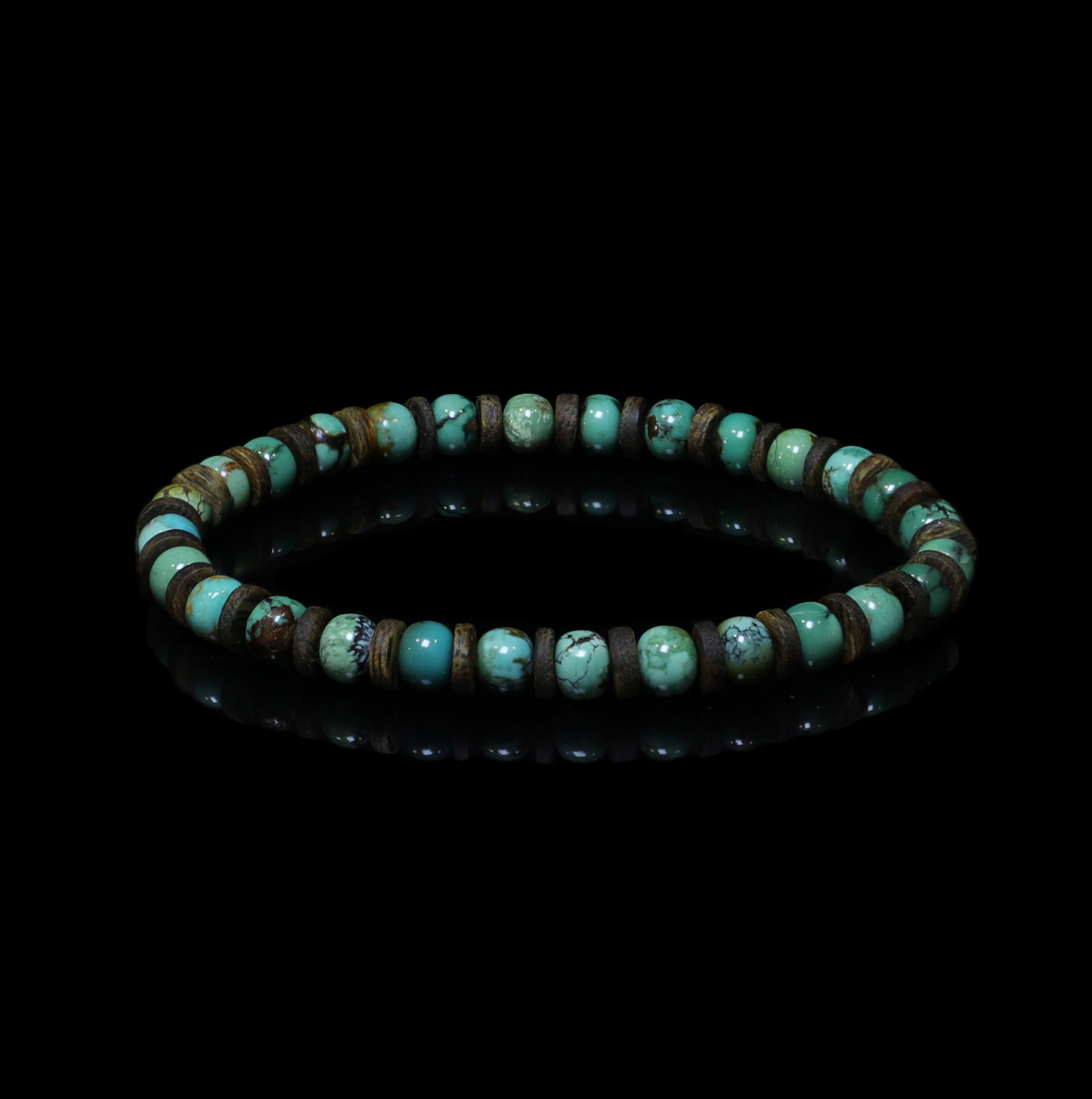 Camel-Turquoise Hematite Bracelet（6mm）