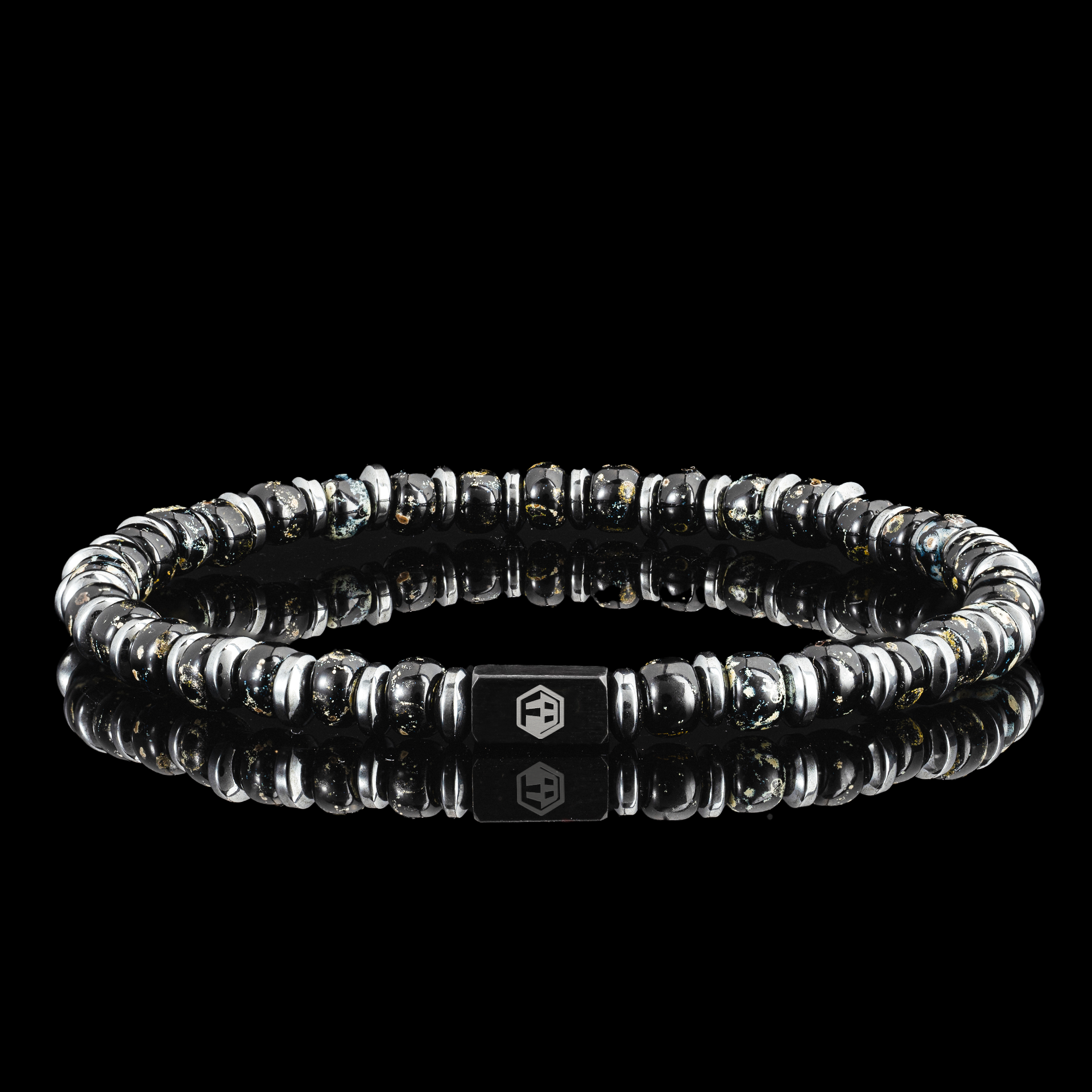 Black Night Miyuki Seed Beads Bracelet — 4mm