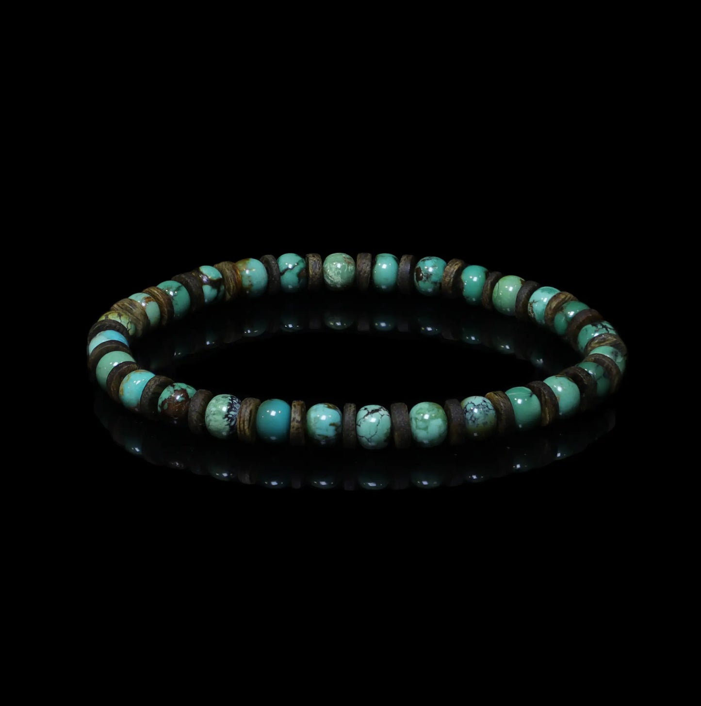 Camel-Turquoise Hematite Bracelet（6mm）