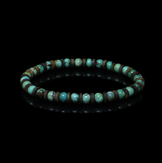 Camel-Turquoise Hematite Bracelet（6mm）