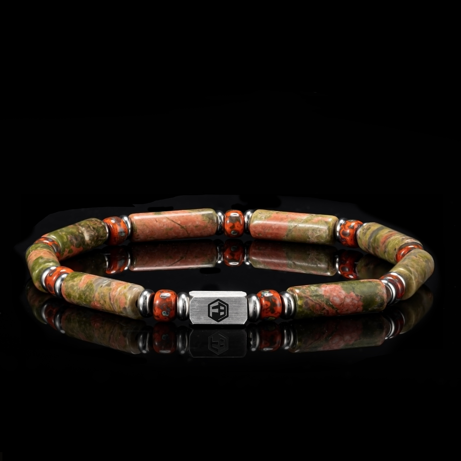 Epidote Minimalist Bracelet — 4mm