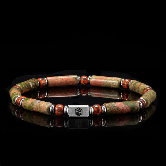 Epidote Minimalist Bracelet — 4mm