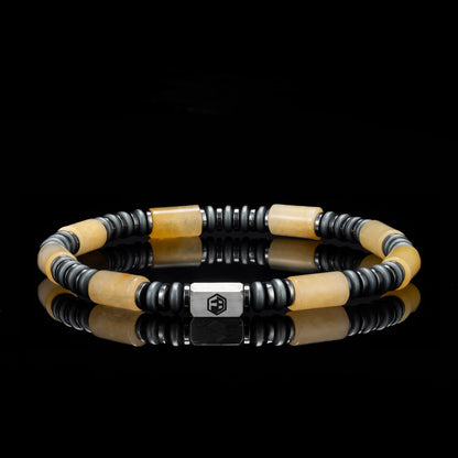 Yellow Jade Bracelet — 6mm