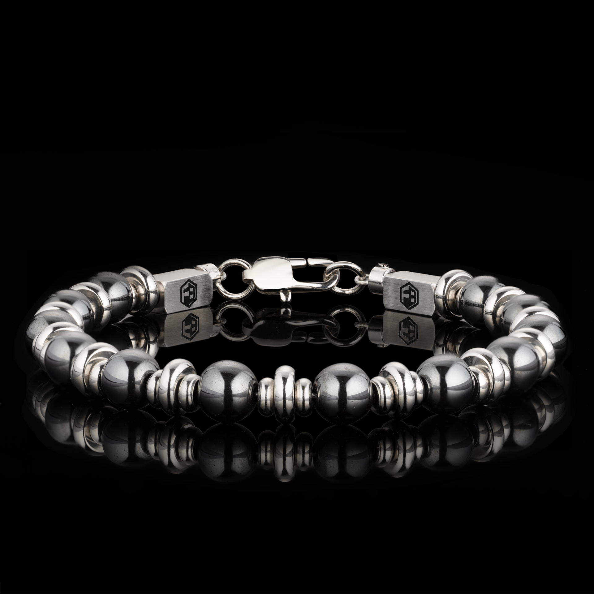 Hematite Guardian Couples Bracelet — 6mm