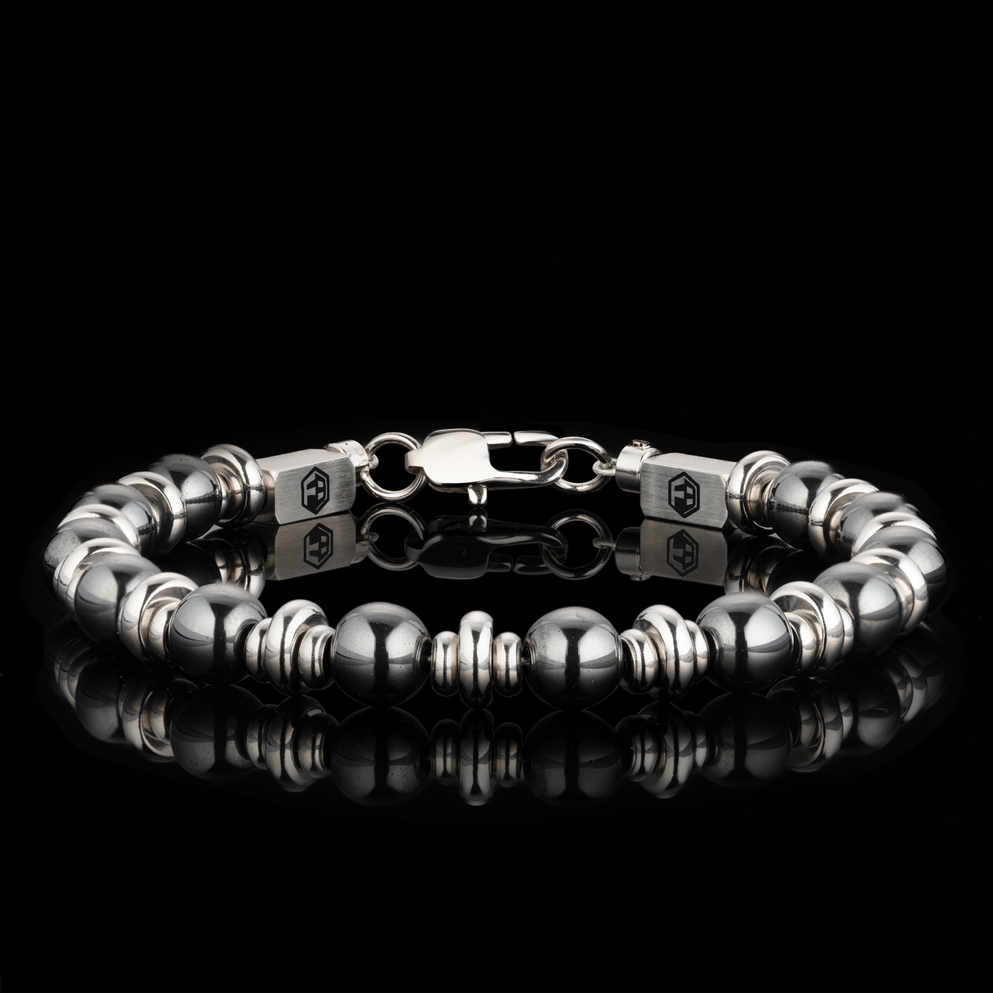 Hematite Guardian Couples Bracelet — 6mm