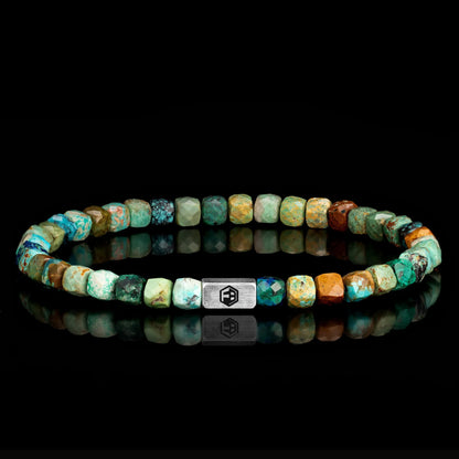 Natural Turquoise Bead Bracelet — 4mm