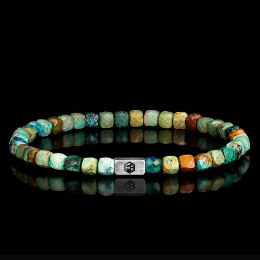 Natural Turquoise Bead Bracelet — 4mm