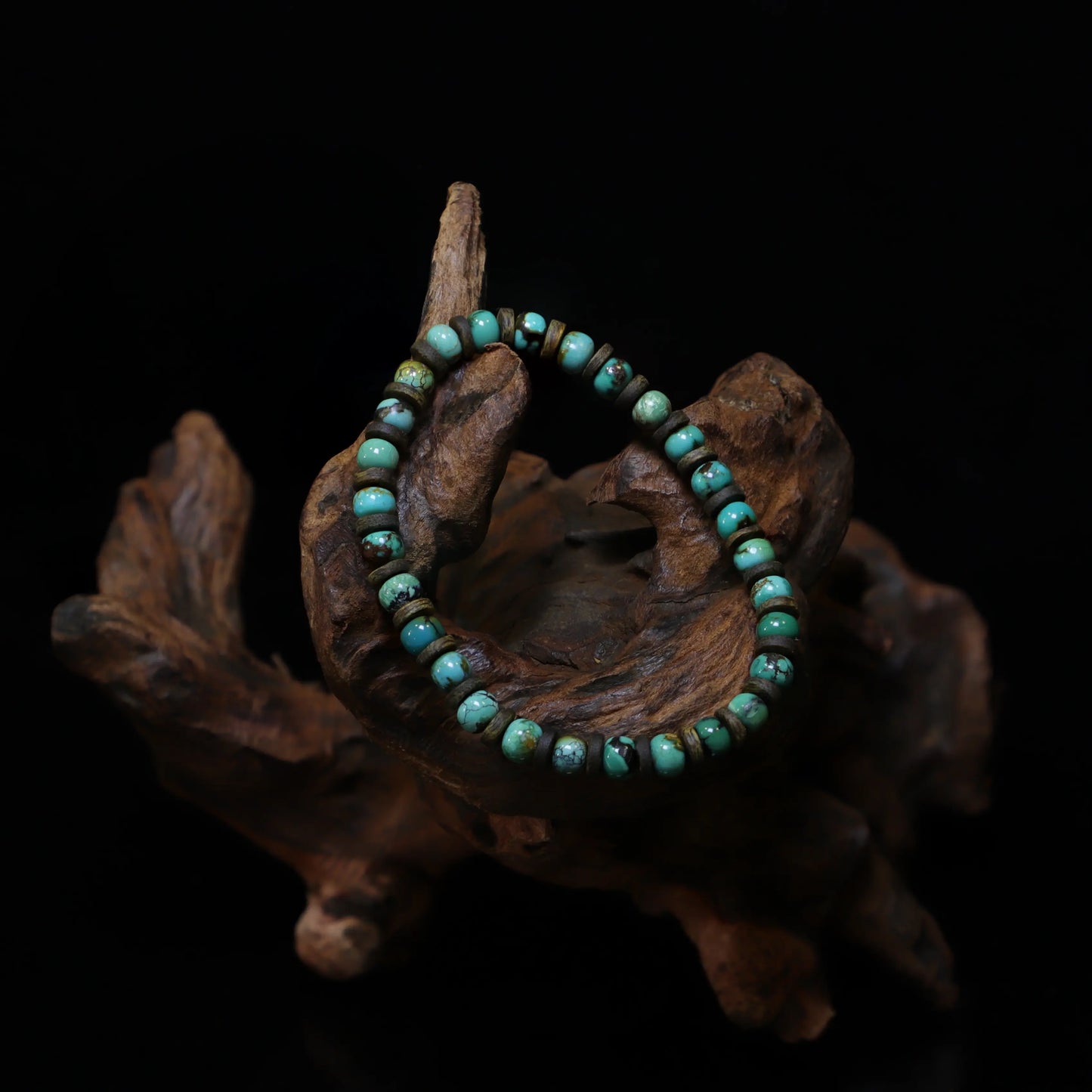 Camel-Turquoise Hematite Bracelet（6mm）