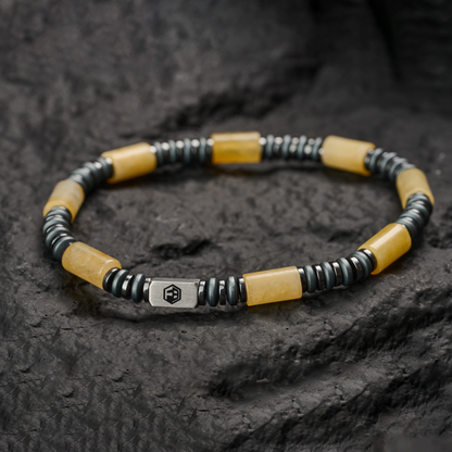 Yellow Jade Bracelet — 6mm