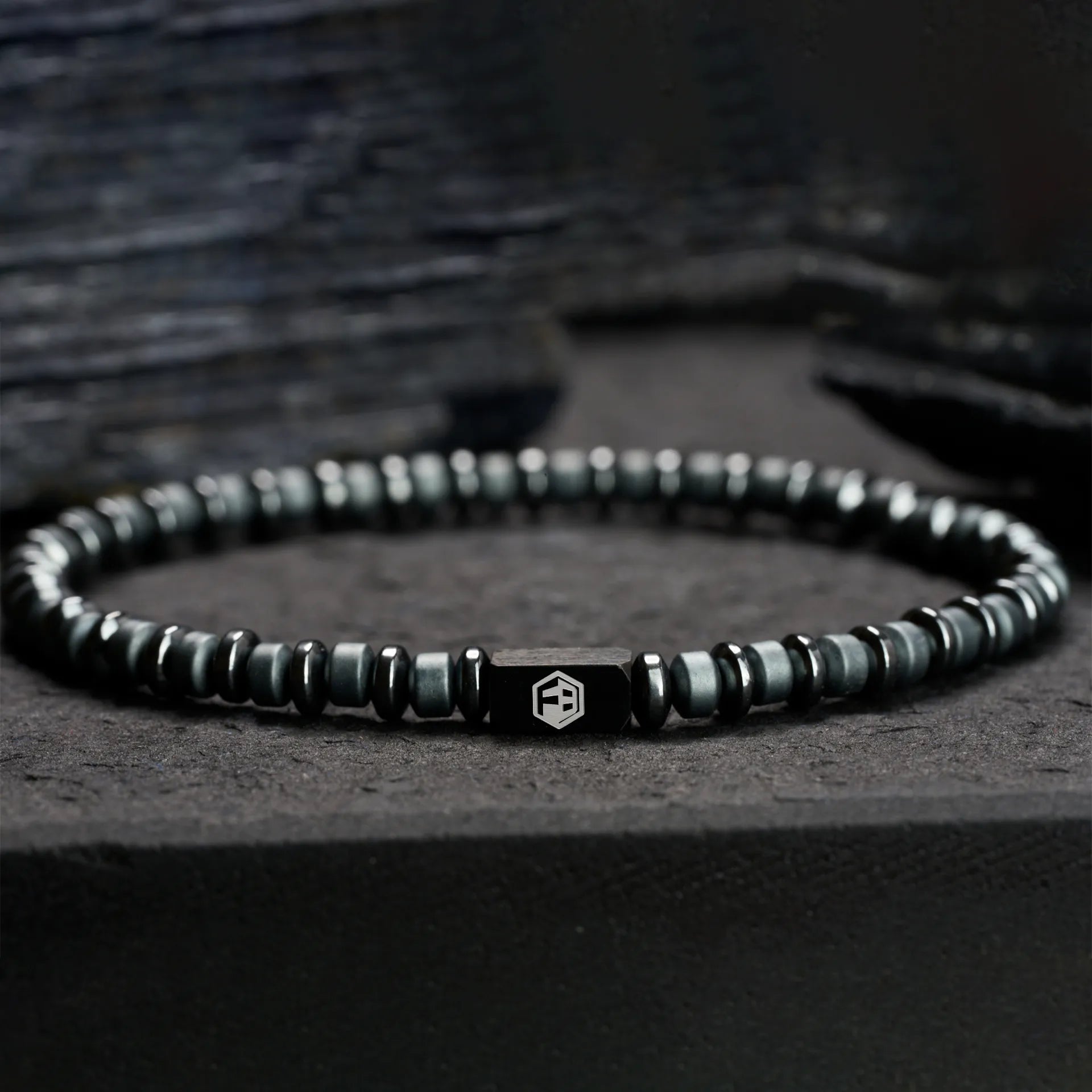Black Hematite Bracelet — 4mm