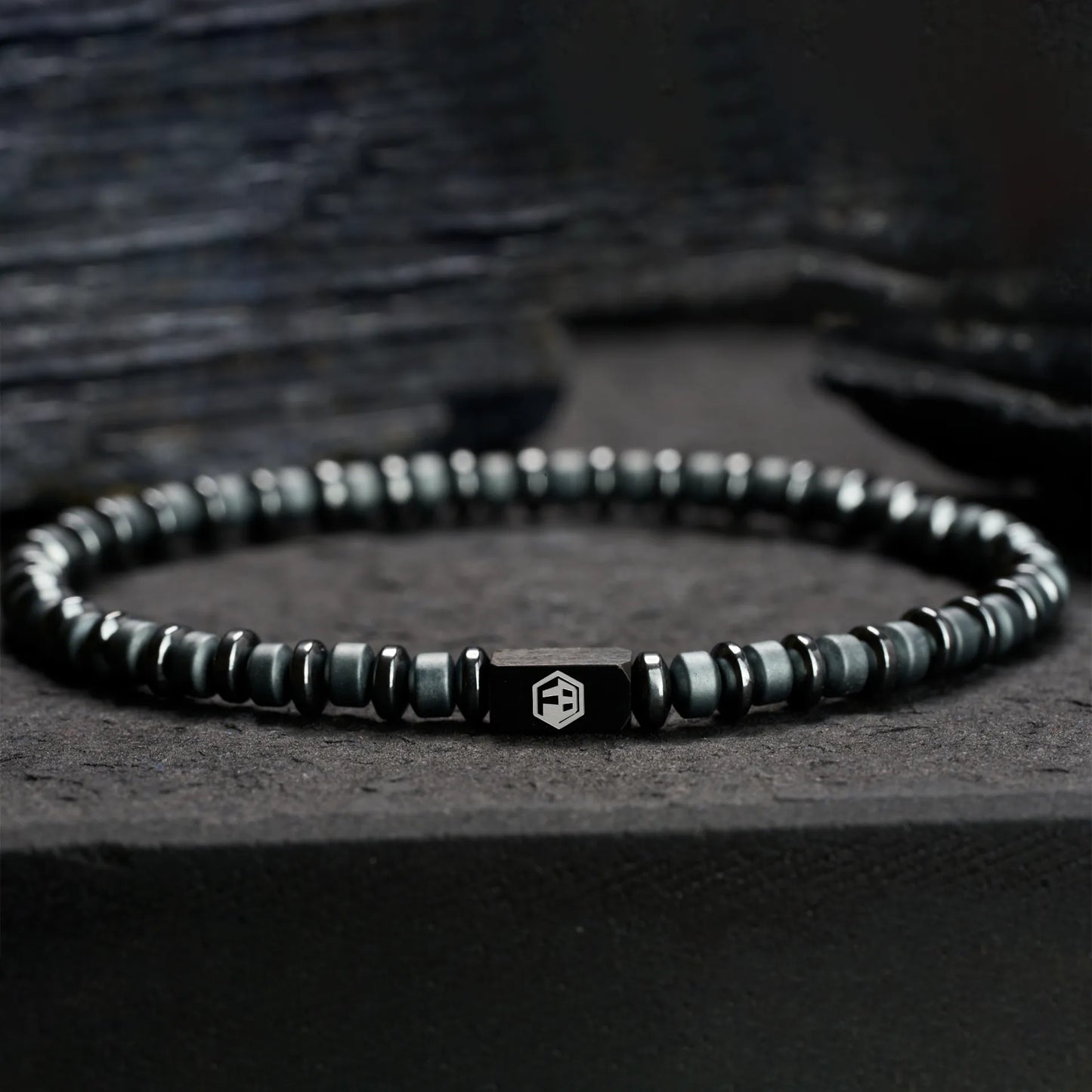 Black Hematite Bracelet — 4mm