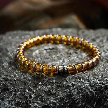 Liquid Sunshine Czech Beads Bracelet — 6mm