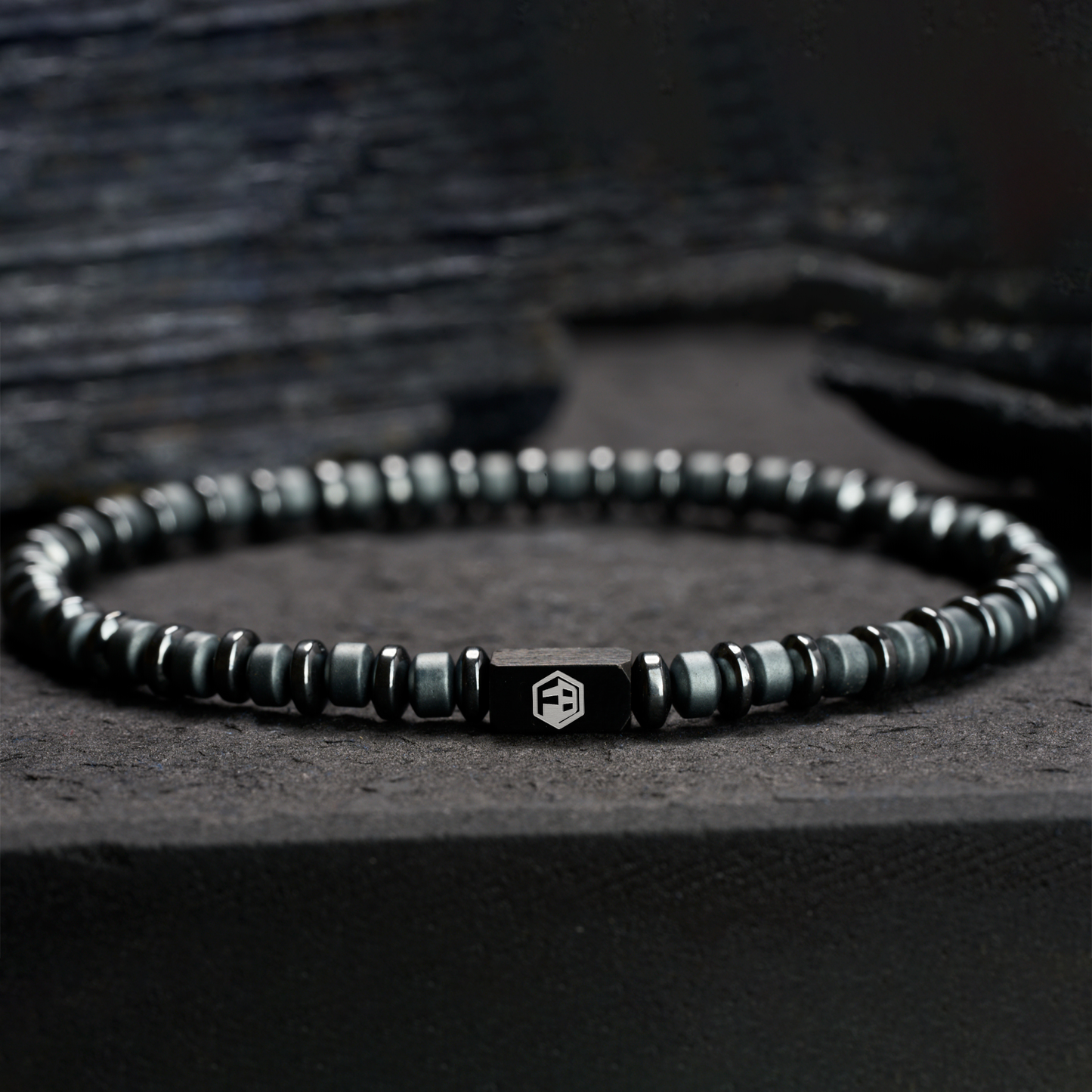 Black Hematite Bracelet — 4mm