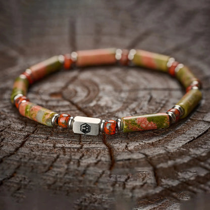 Epidote Minimalist Bracelet — 4mm