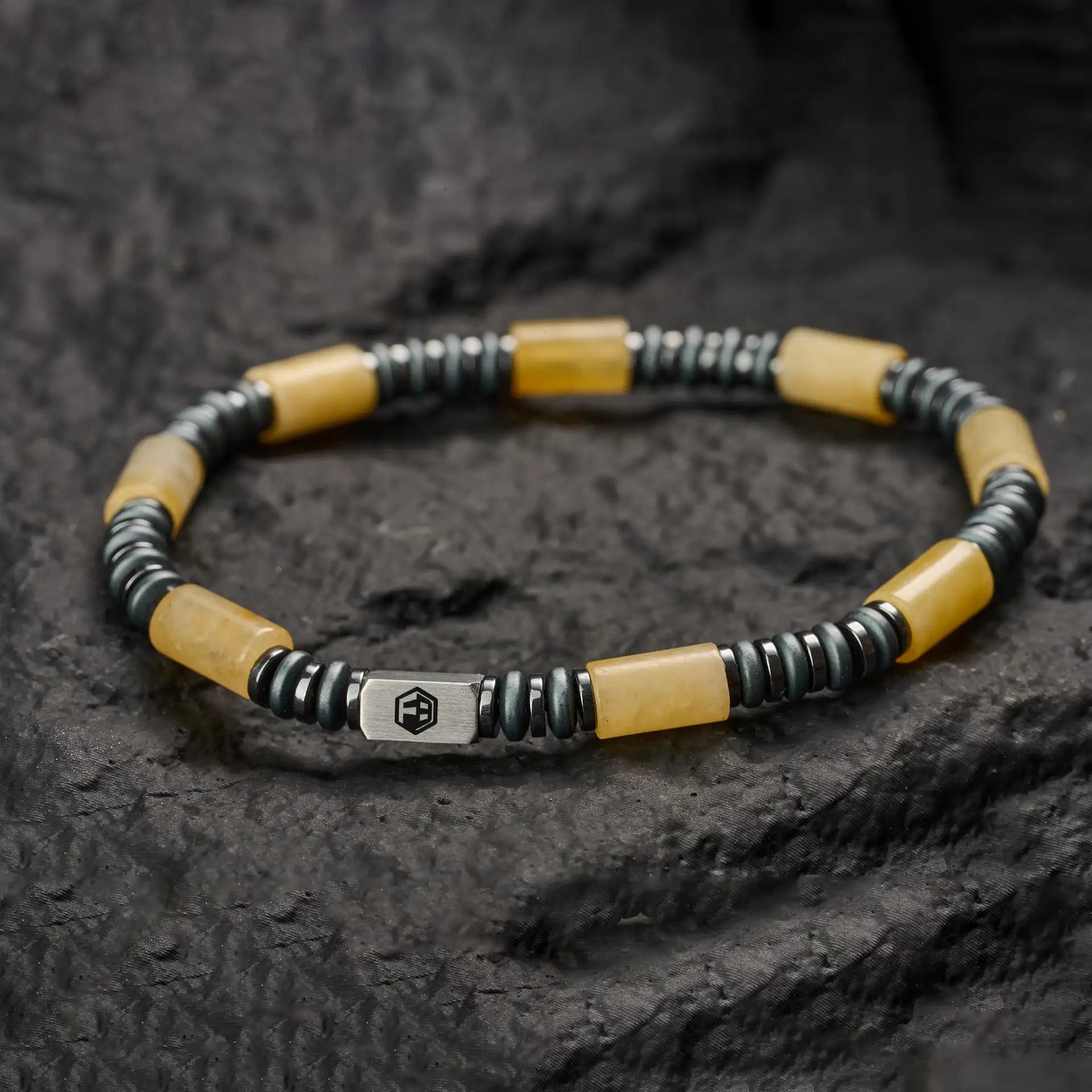 Yellow Jade Bracelet — 6mm