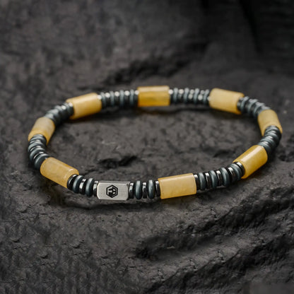 Yellow Jade Bracelet — 6mm
