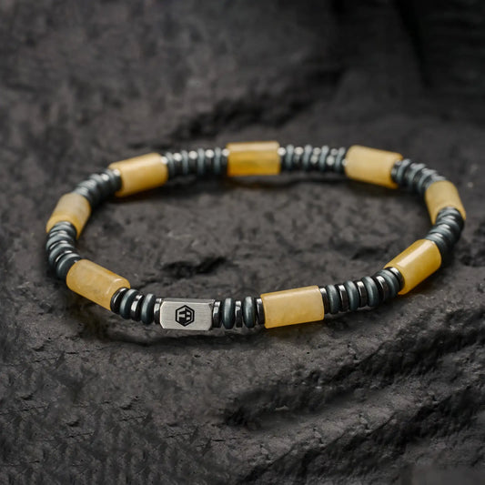 Yellow Jade Bracelet — 6mm