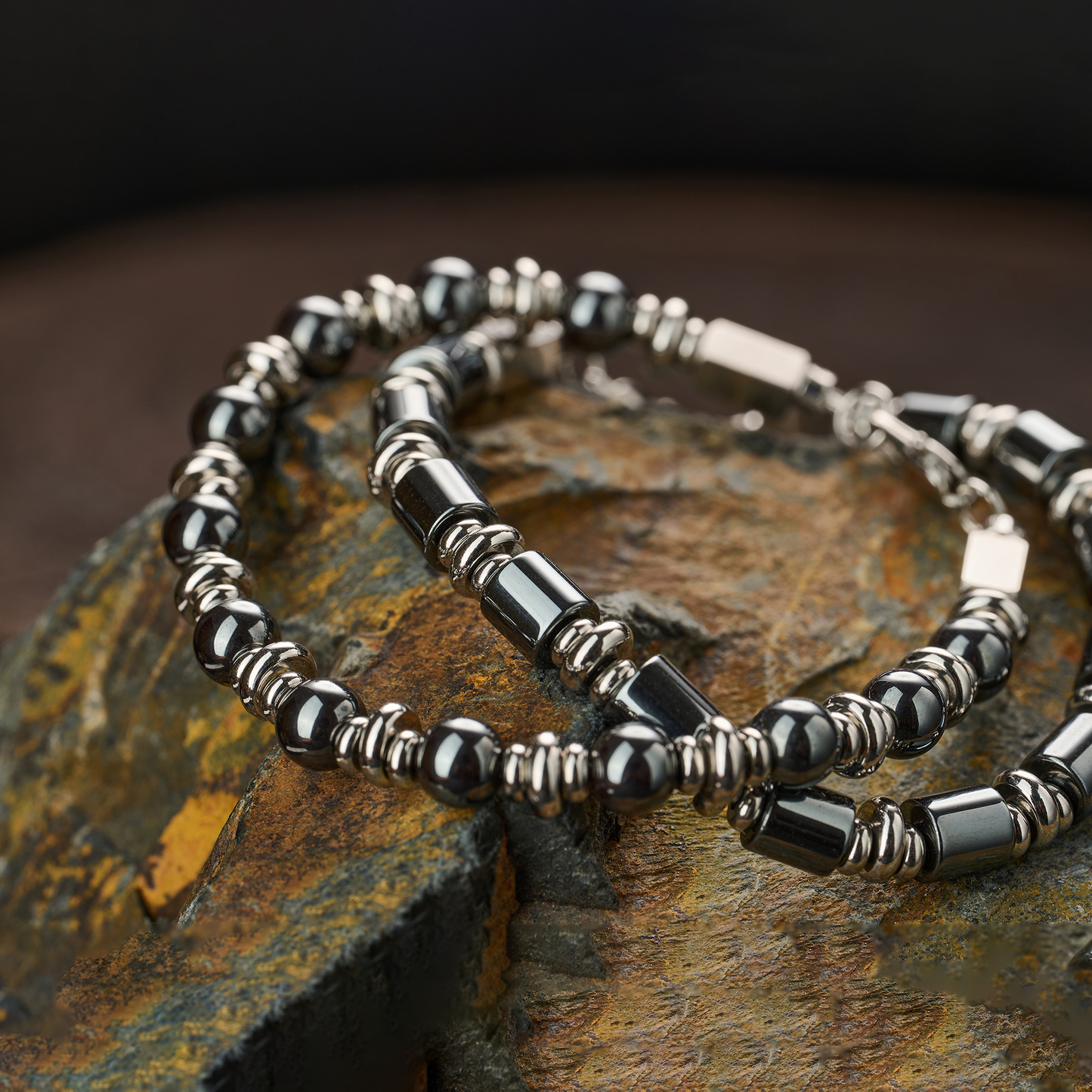 Hematite Guardian Couples Bracelet — 6mm