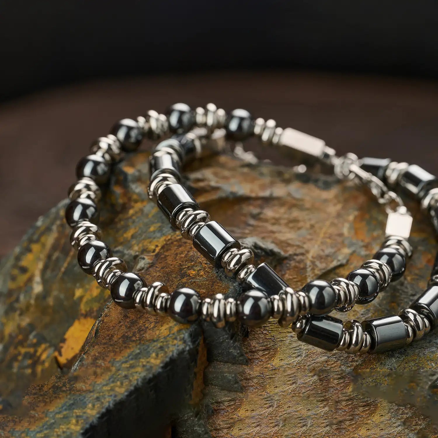 Hematite Guardian Couples Bracelet — 6mm