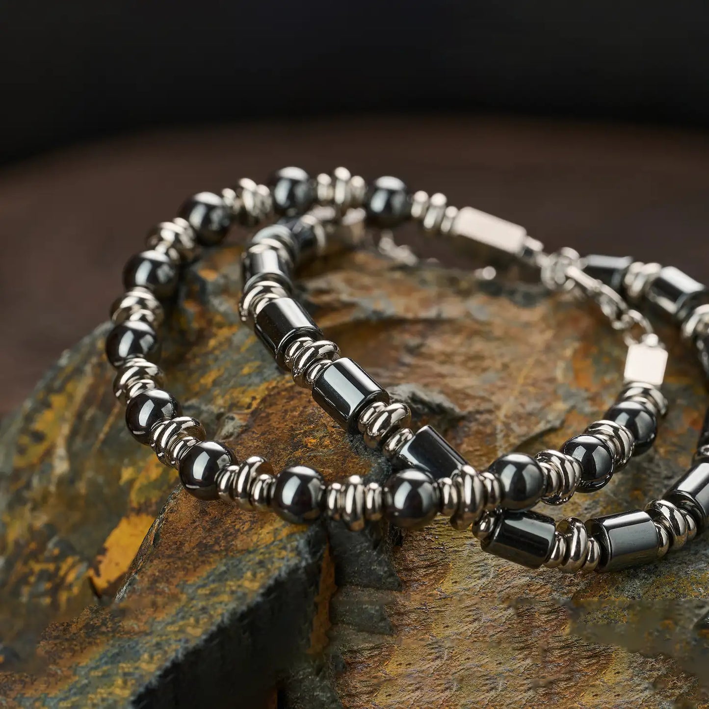 Hematite Guardian Couples Bracelet — 6mm
