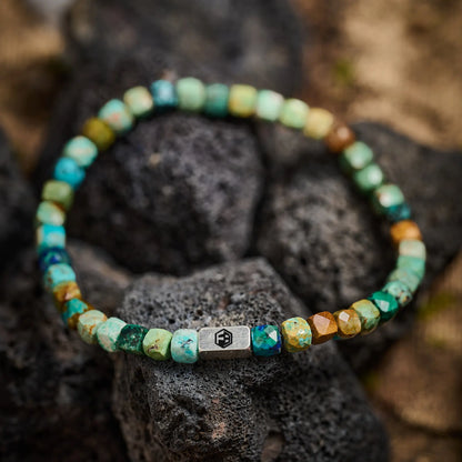 Natural Turquoise Bead Bracelet — 4mm