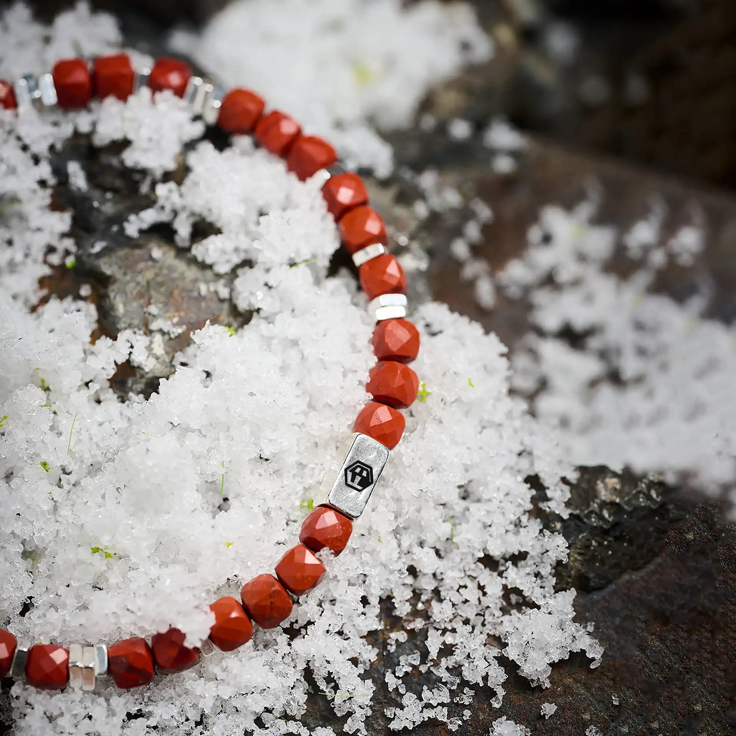 Natural Red Jasper Bracelet — 4mm