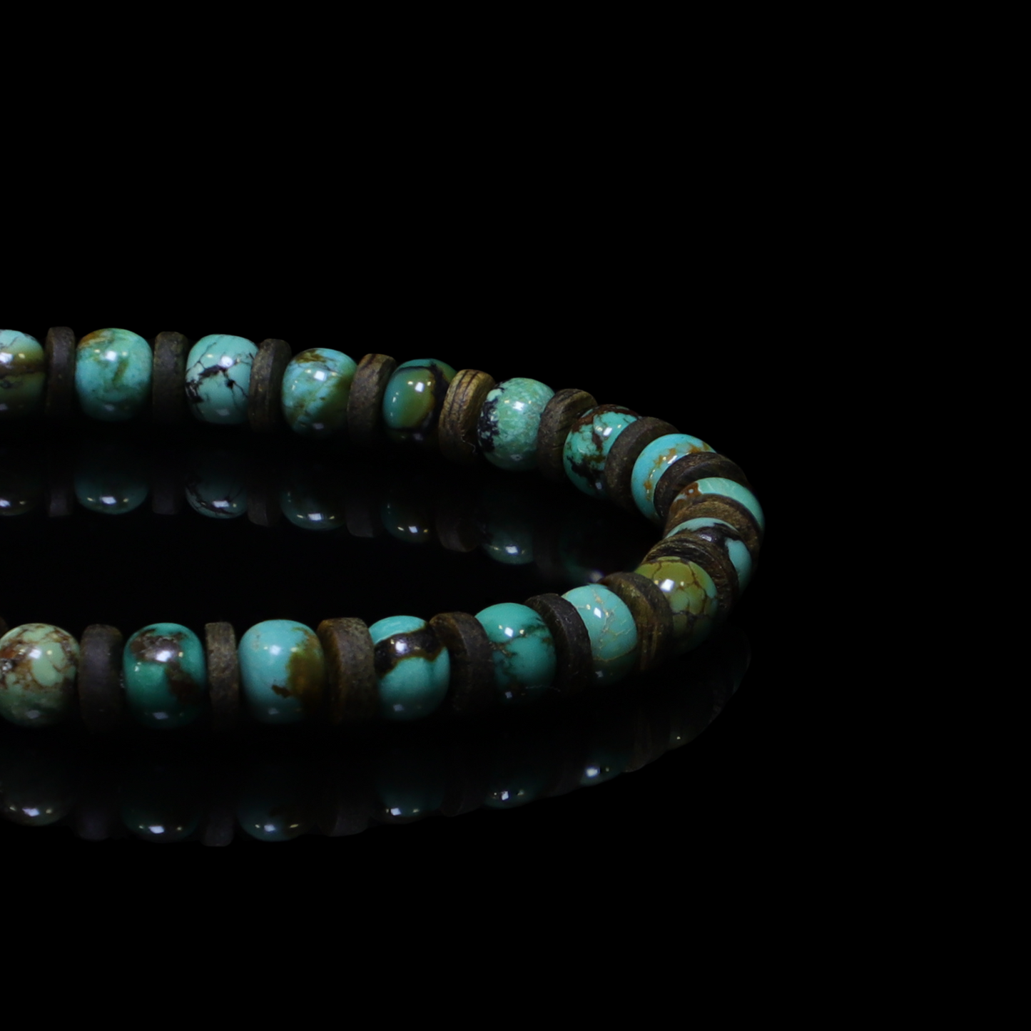 Camel-Turquoise Hematite Bracelet（6mm）