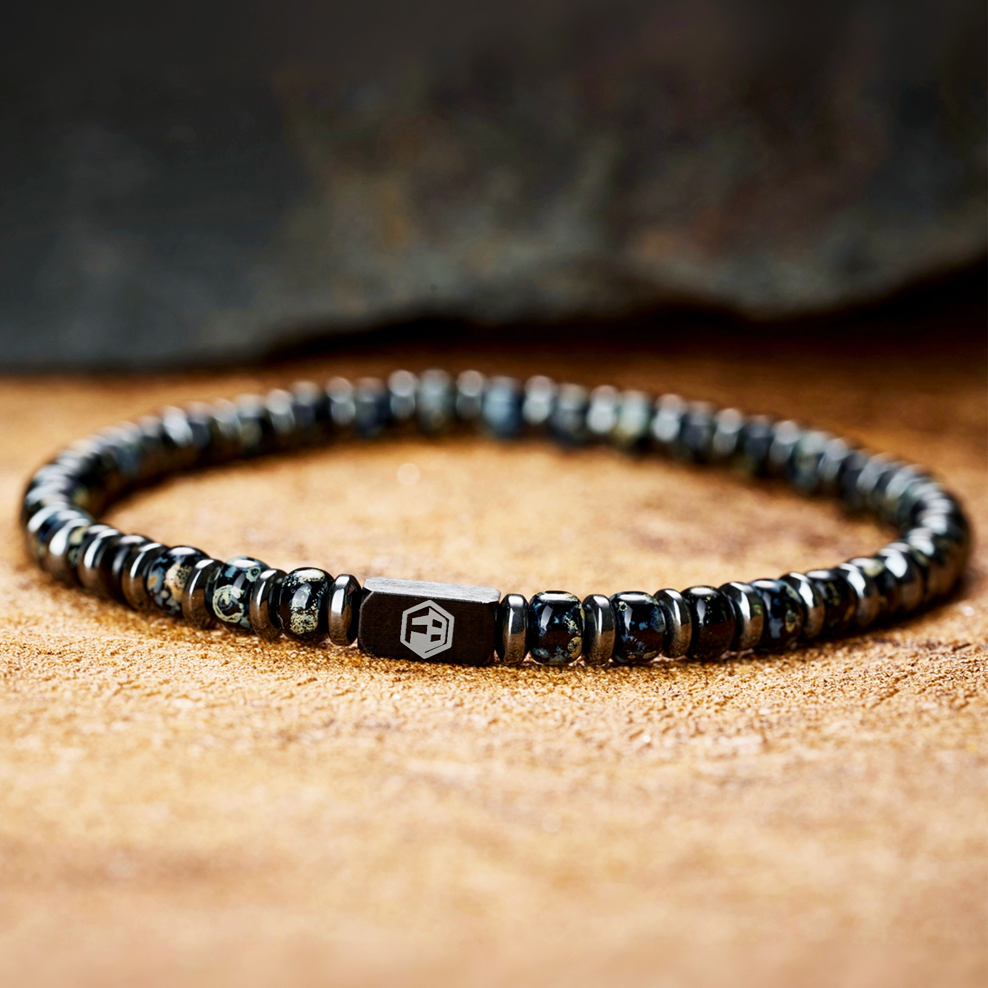 Black Night Miyuki Seed Beads Bracelet — 4mm