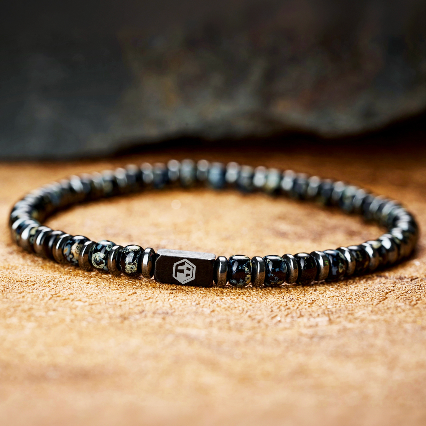 Black Night Miyuki Seed Beads Bracelet — 4mm