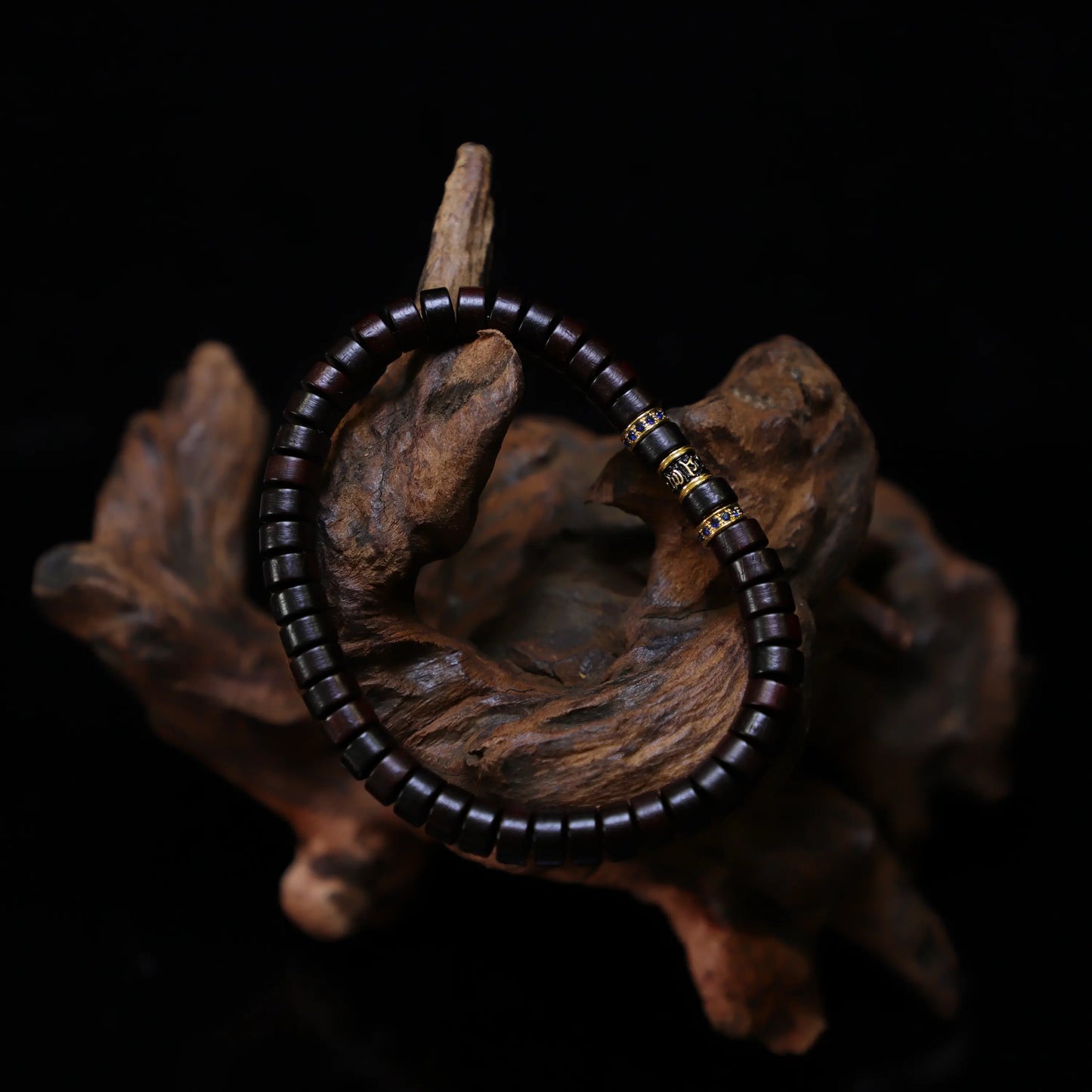 Pterocarpus santalinus spacer bracelet II(7mm)