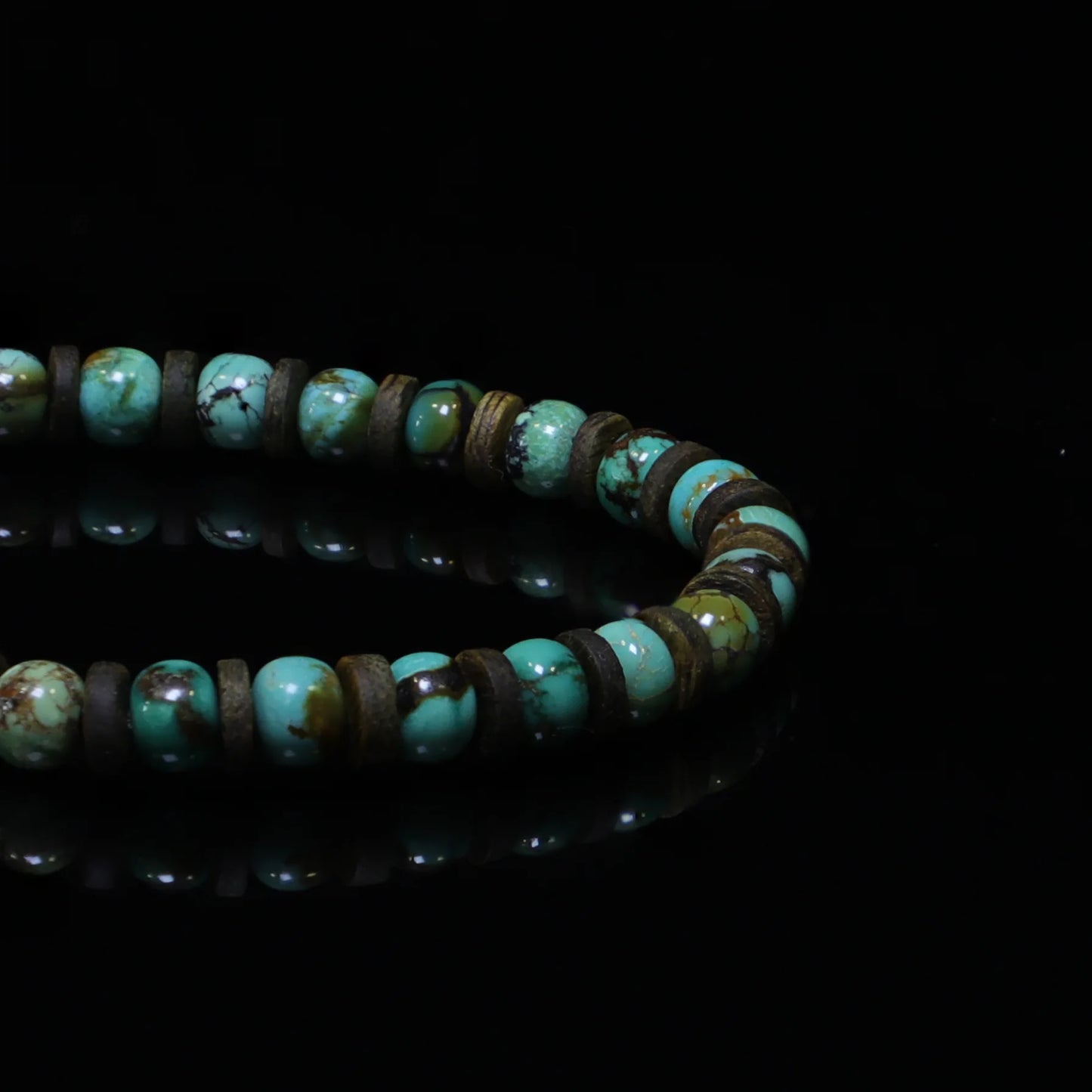 Camel-Turquoise Hematite Bracelet（6mm）