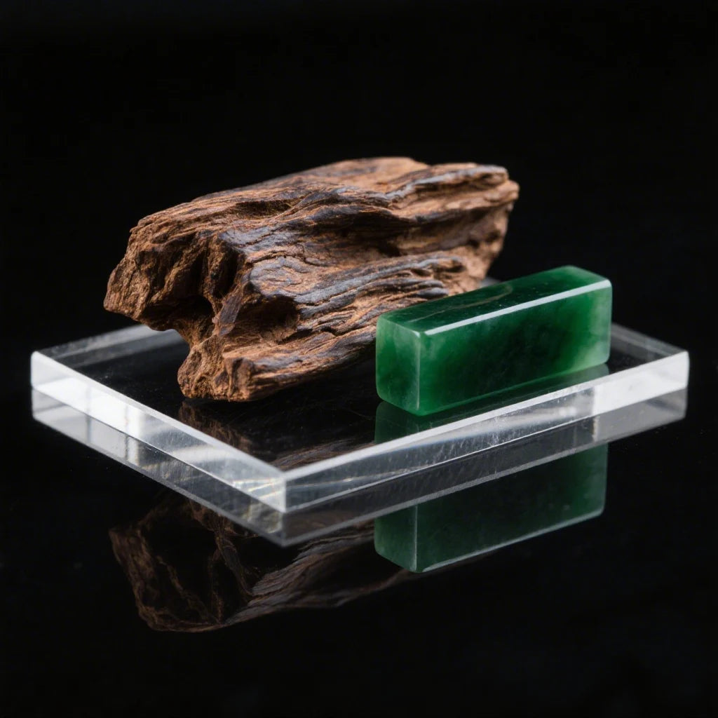 กำไลข้อมือไม้กฤษณา-แจสเปอร์ 