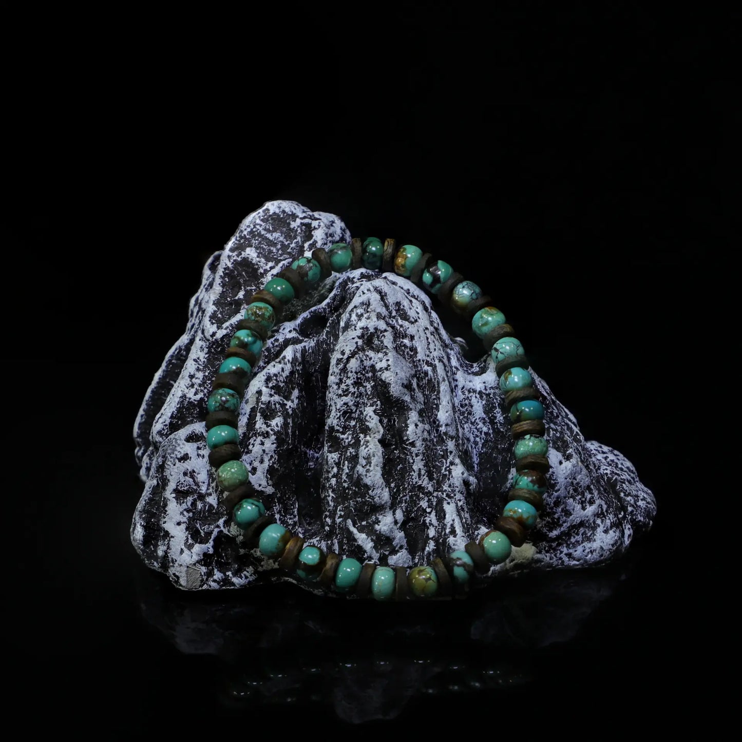 Camel-Turquoise Hematite Bracelet（6mm）